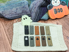 Load image into Gallery viewer, Ghost no-sew leatherette tag bundle