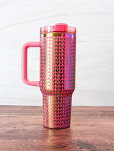 Load image into Gallery viewer, Knit Tumbler - rainbow