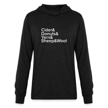 Fiber Festival - Unisex Long Sleeve Hoodie Shirt - heather black