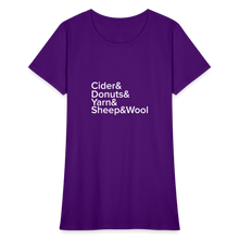 Load image into Gallery viewer, Fiber Festival - Women&#39;s T-Shirt - purple