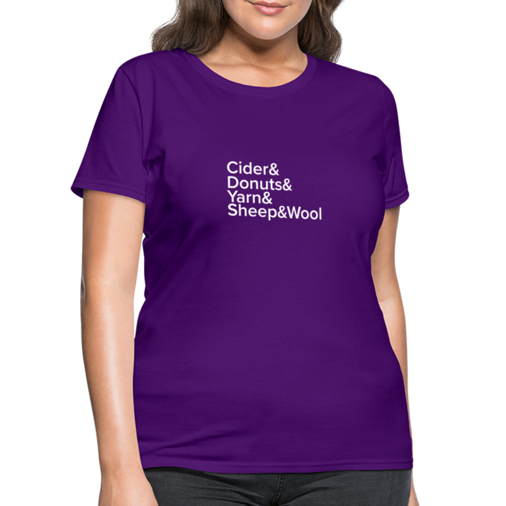 Fiber Festival - Women's T-Shirt - purple