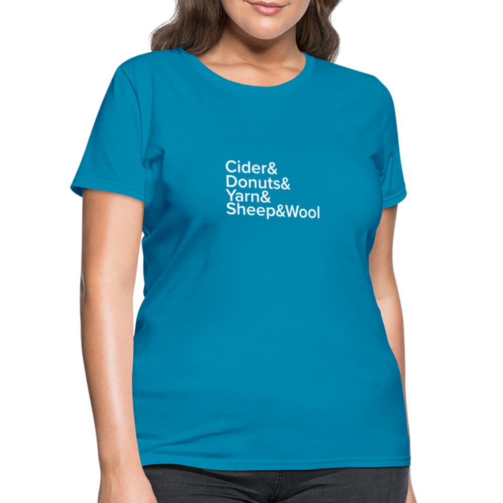Fiber Festival - Women's T-Shirt - turquoise