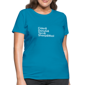 Fiber Festival - Women's T-Shirt - turquoise