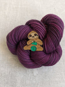 Process Knitter Sloth pin