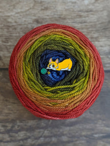 Yarn Sale Corgi pin