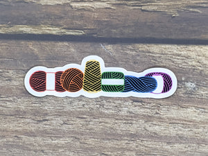 Yarn Pride sticker