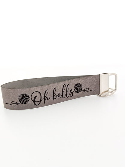 Oh Balls - Wristlet/Keyring fob